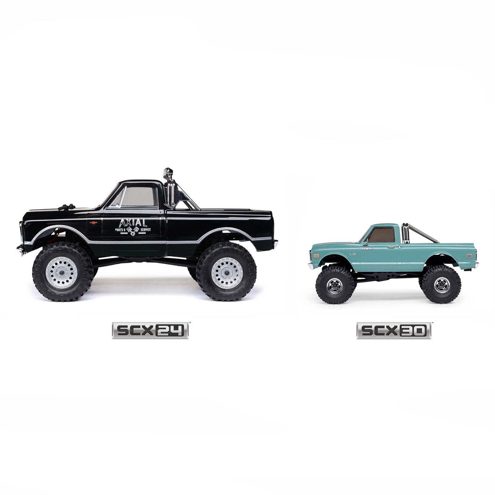 Axial SCX30 Chevrolet K10 4X4 RTR Brushed Rock Crawler (Battery & Charger Included), Black 1/30