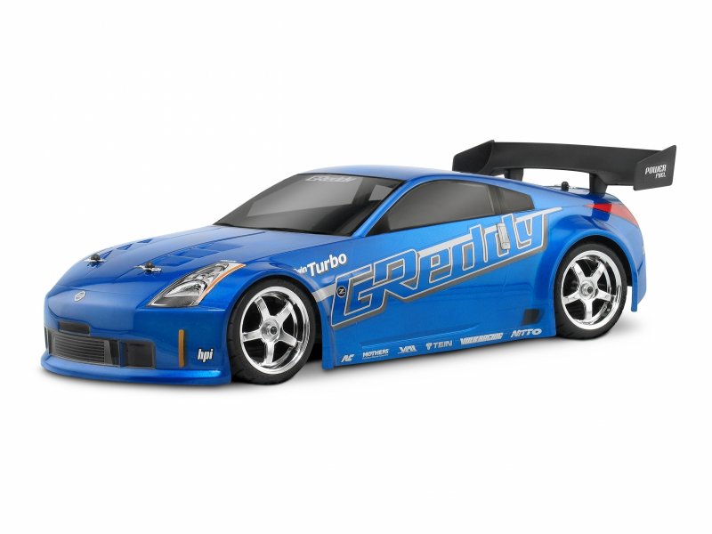 HPI Nissan 350Z Greddy Twin Turbo Clear Body 190 mm 1/10