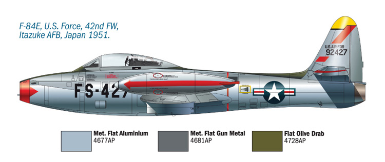 Italeri F-84 E/G Thunderjet 1/72