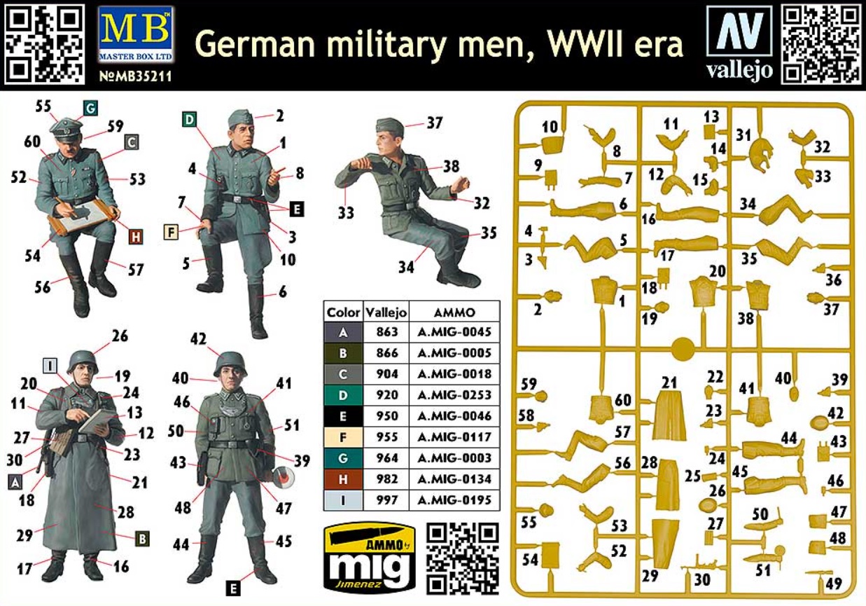 Master Box LTD German Military Men WWII 1/35