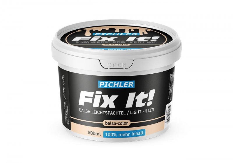 Pichler Fix It! Balsa Lichtgewicht Plamuur Balsa kleur 500ml