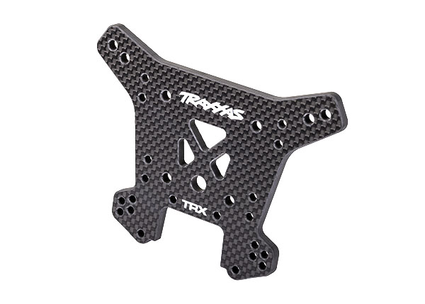 Traxxas Shock tower, rear, 5mm (carbon fiber) (fits Sledge®)