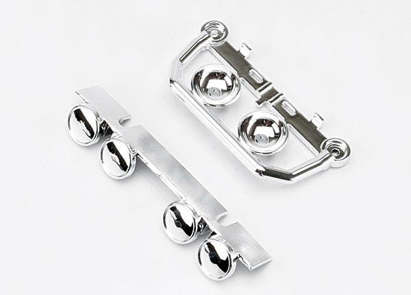 Traxxas Lightbar front bumper (chrome) (1) roof lightbar (chrome)