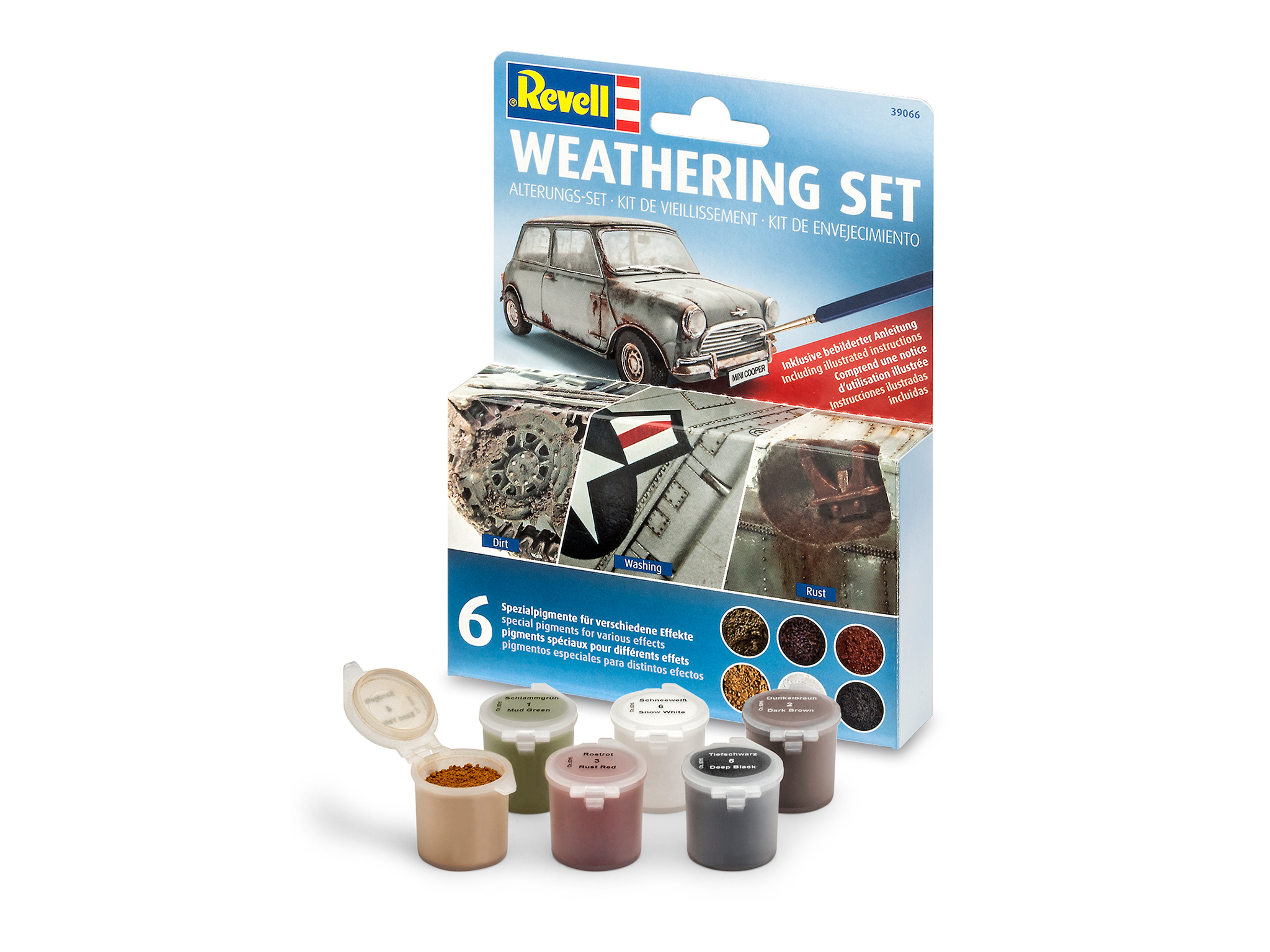 Revell Weathering Set, 6 Pigmenten