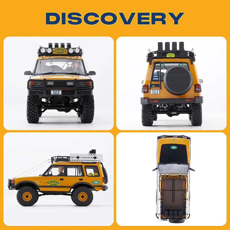 FMS Land Rover Discovery 1st-Gen. FCX10 Scaler ARTR (RS) Yellow 1/10