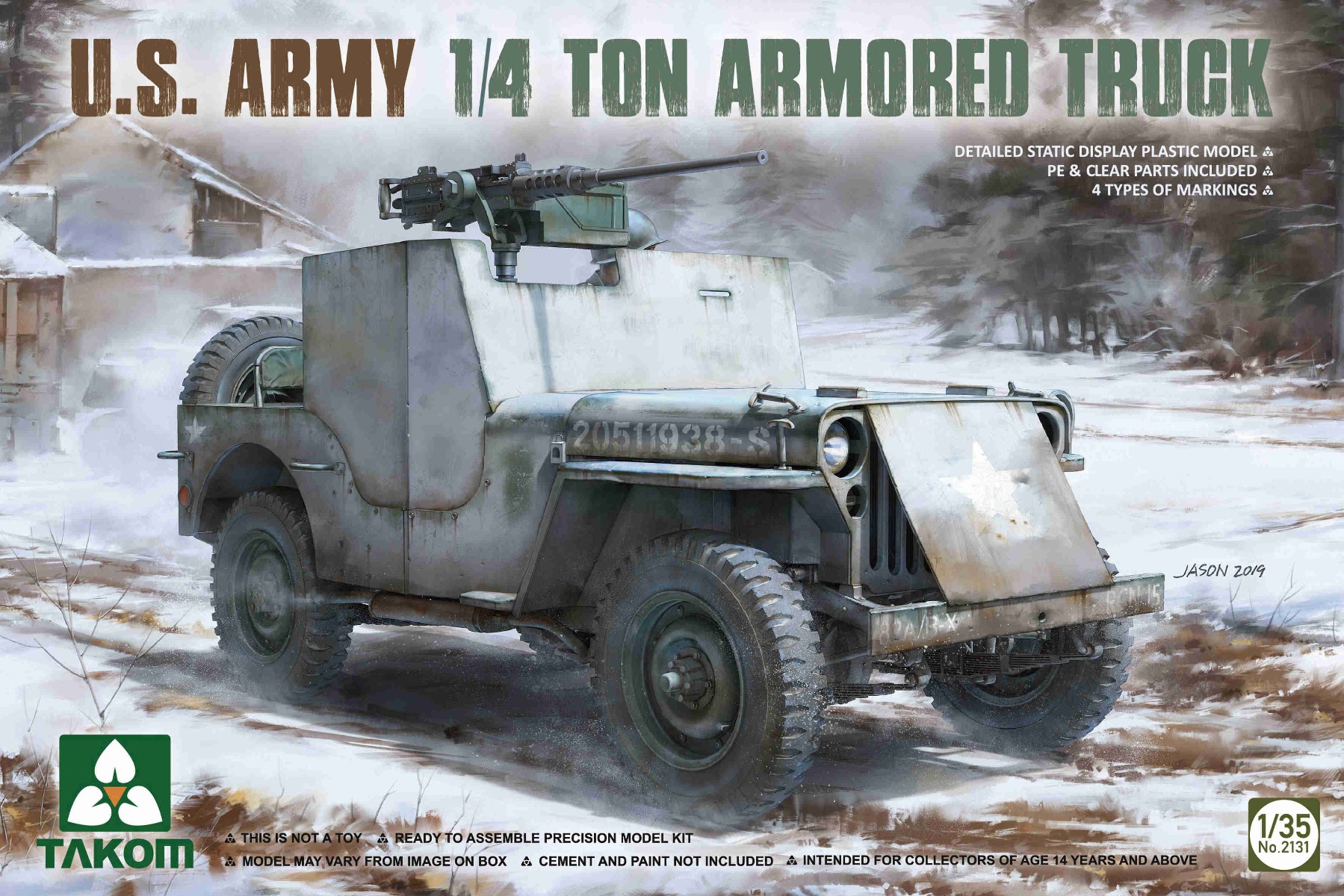 Takom U.S. Army 1/4 ton armored  truck 1/35
