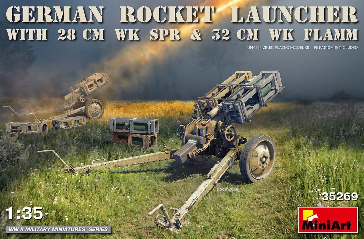 MiniArt German Rocket Launcher with 28 CM WK SPR & 32 CM WK Flamm 1/35
