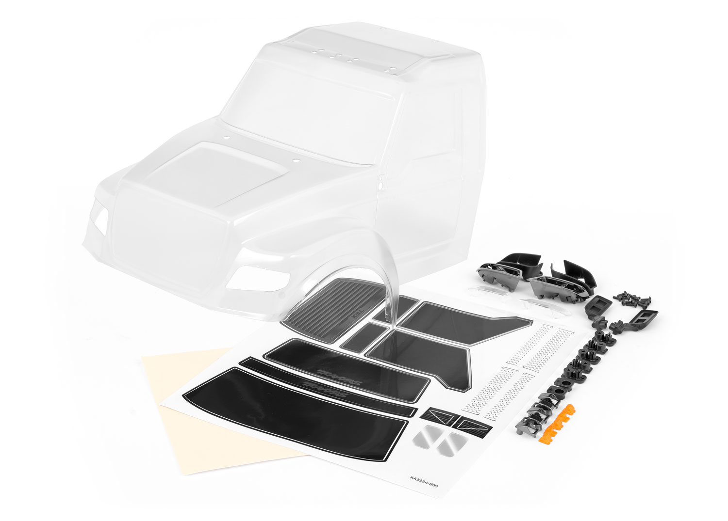 Traxxas Body TRX-6 Ultimate RC Hauler (clear requires painting) (includes headlights roof lights side mirrors & decals)