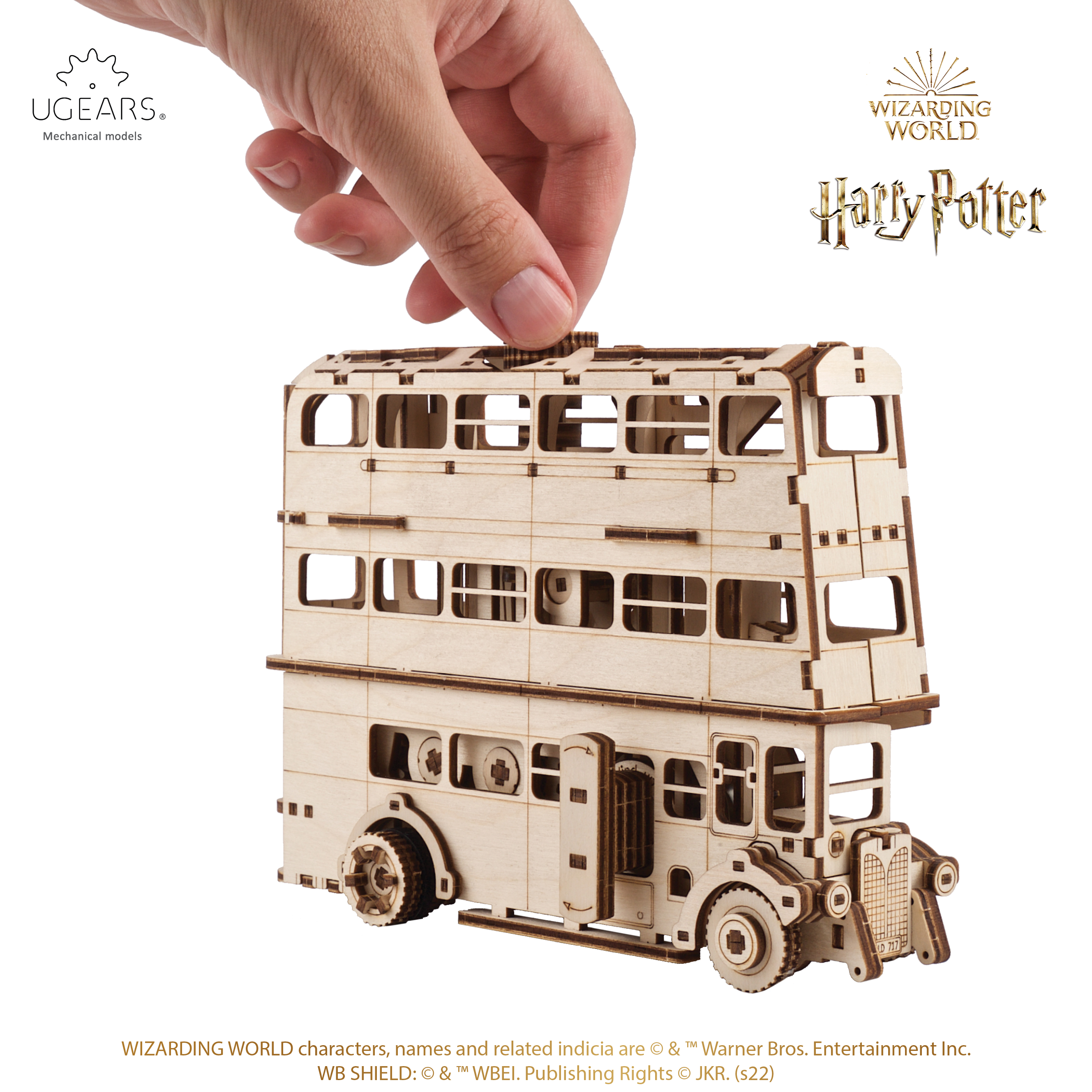 U-Gears Knight Bus Harry Potter mechanisch houten bouwpakket