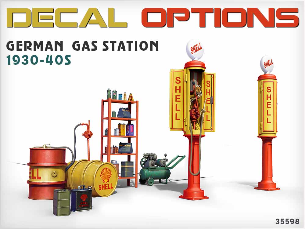 MiniArt German Gas Station 1930-40s 1/35