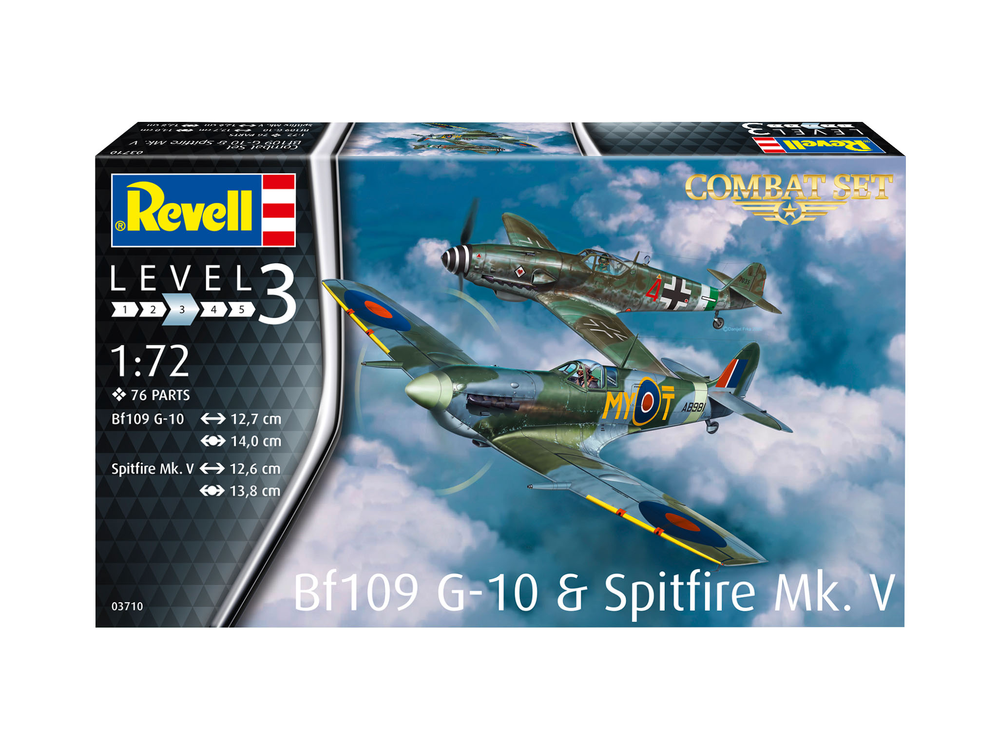 Revell Combat Set Bf109 G-10 & Spitfire Mk.V 1/72