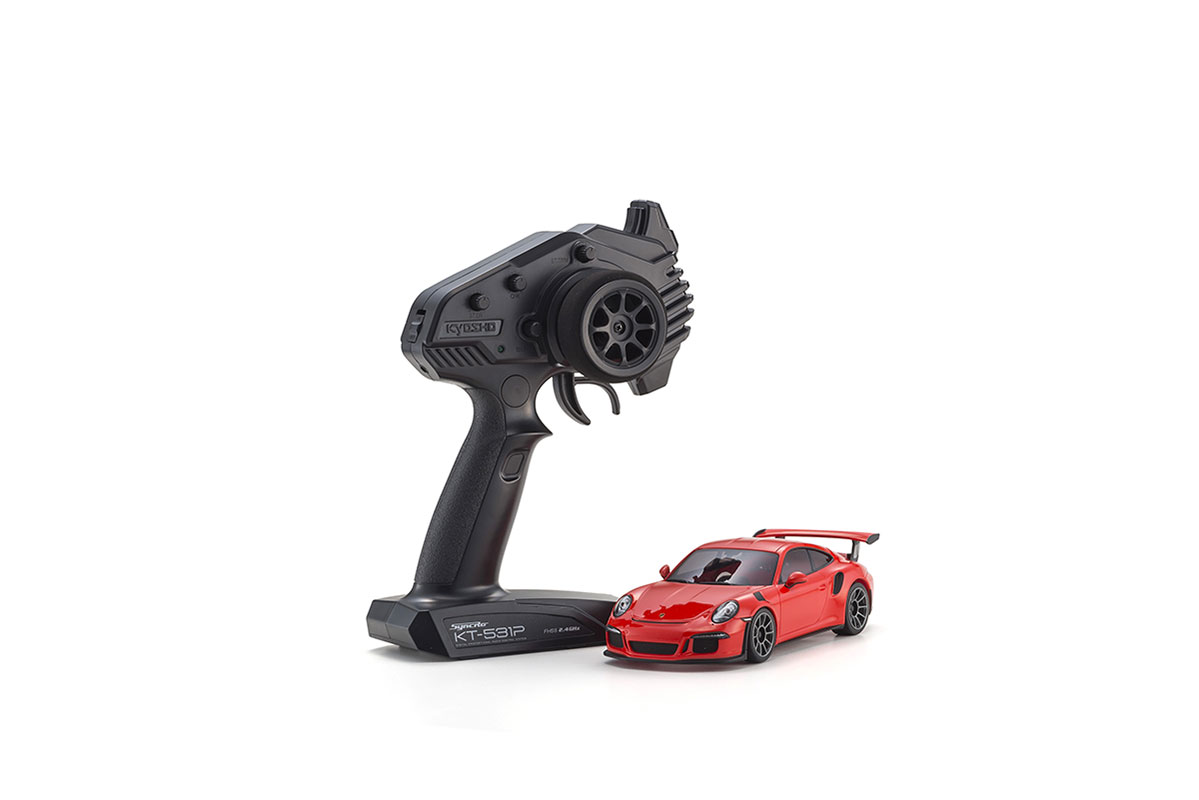 Kyosho Mini-Z MR04 W-MM RWD Porsche 911 GT3 RS Orange (N-RM/KT531P) 1/28