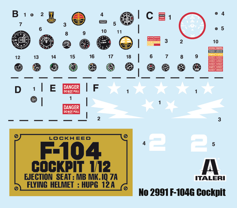 Italeri F-104G Cockpit 1/12