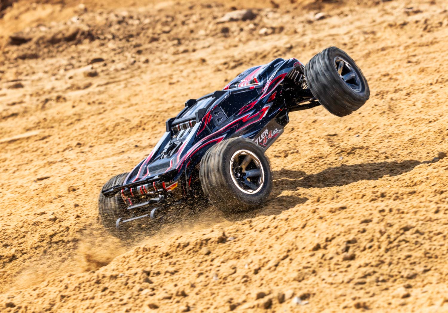 Traxxas Rustler 4X4 VXL HD TQi TSM 1/10 Scale High-Performance Brushless Stadium Truck RED
