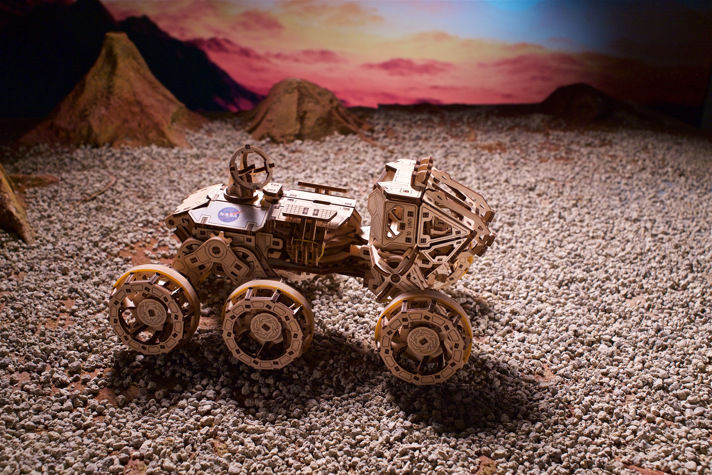 U-Gears Bemande Mars Rover mechanisch houten bouwpakket