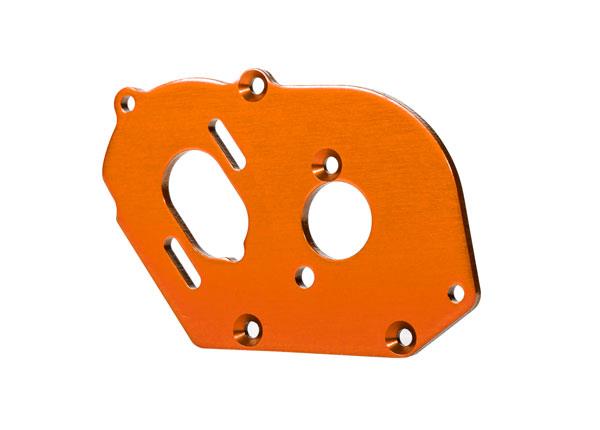 Traxxas Plate motor orange (4mm thick) (aluminum)/ 3x10mm CS with split and flat washer (2)