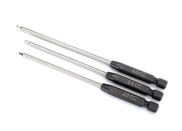 Traxxas Speed Bit Set hex driver 3-piece ball-end (2.0mm 2.5mm 3.0mm) 1/4" drive
