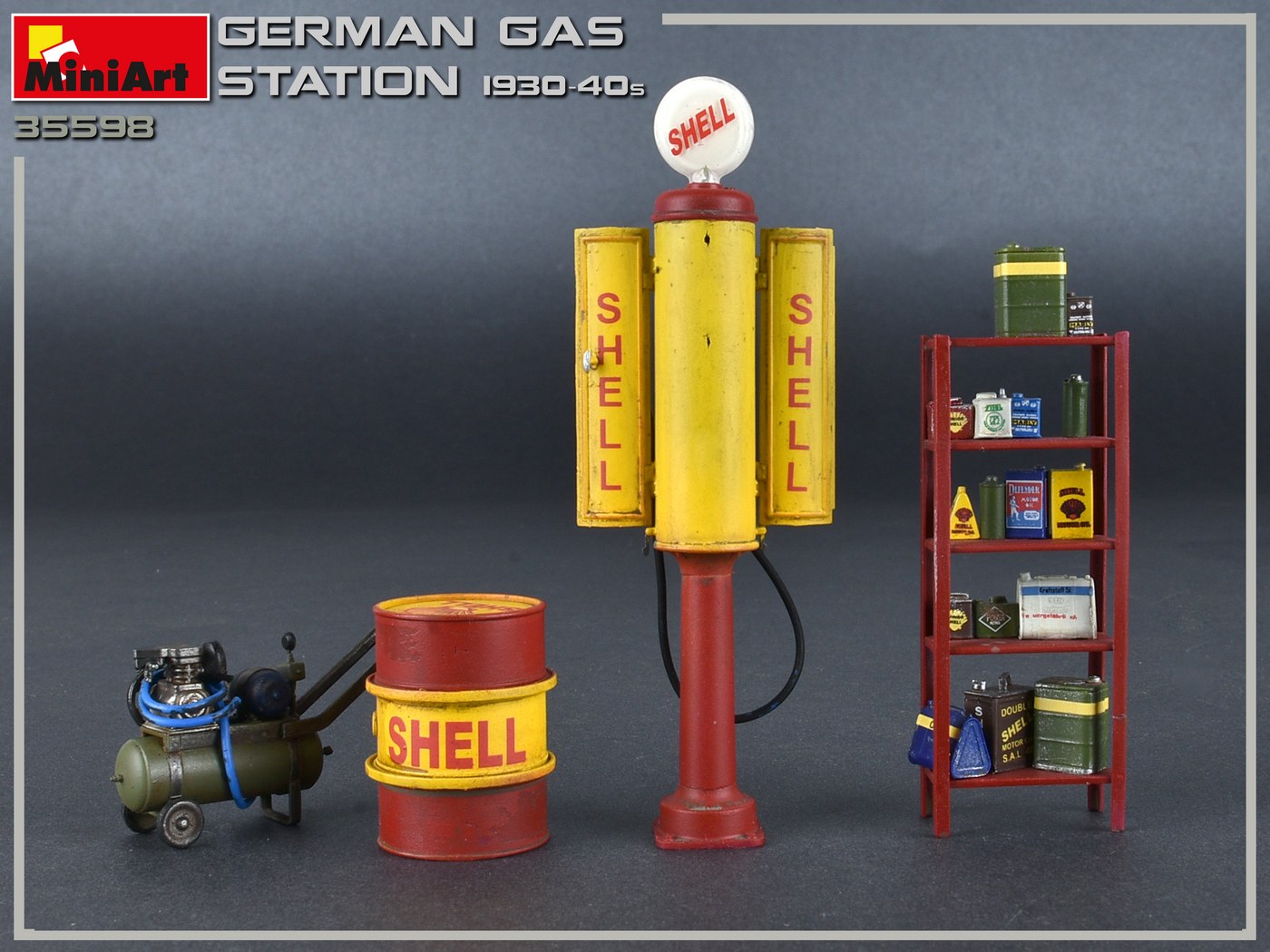 MiniArt German Gas Station 1930-40s 1/35