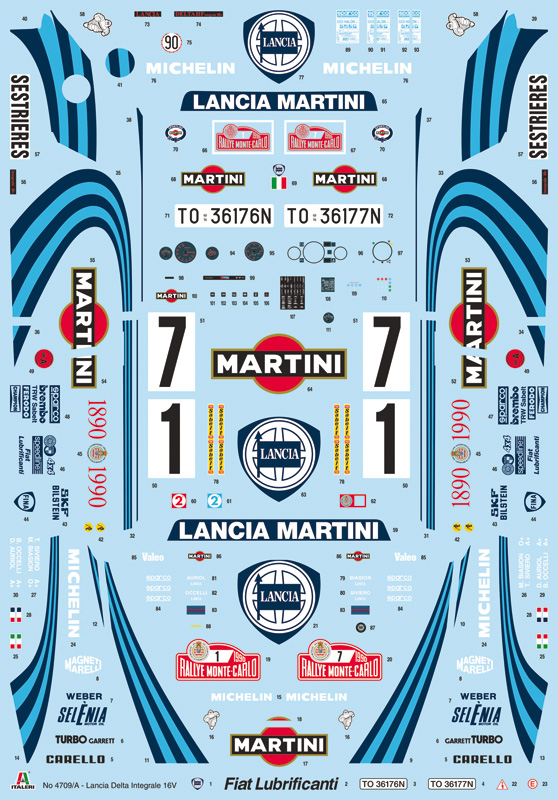 Italeri Lancia Delta HF integrale 16v 1/12