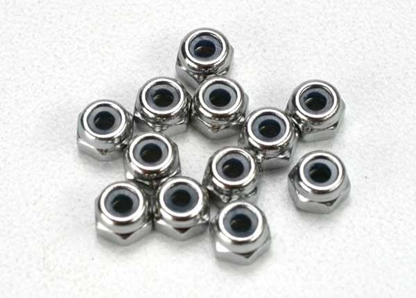 Traxxas Nuts 2.5mm nylon locking (12)
