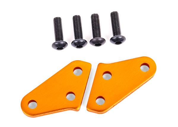 Traxxas Steering block arms (aluminum orange-anodized) (2) (fits #9537 and 9637 steering blocks)