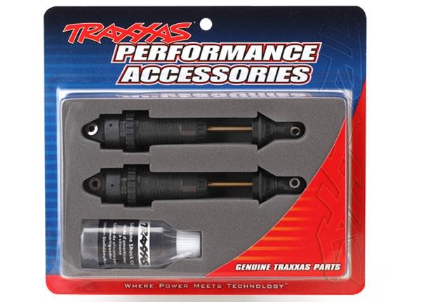 Traxxas Shocks, GTR xx-long, hard-anodized, PTFE-coated bodies with TiN shafts (assembled) (2) (without springs)