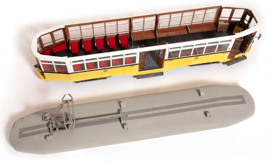 Occre Cablecar Milano Tramway Houten Bouwdoos 1/24