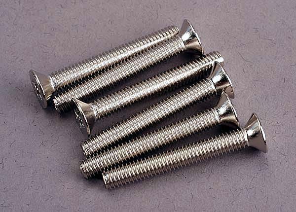 Traxxas Screws 4x30mm countersunk machine (6)