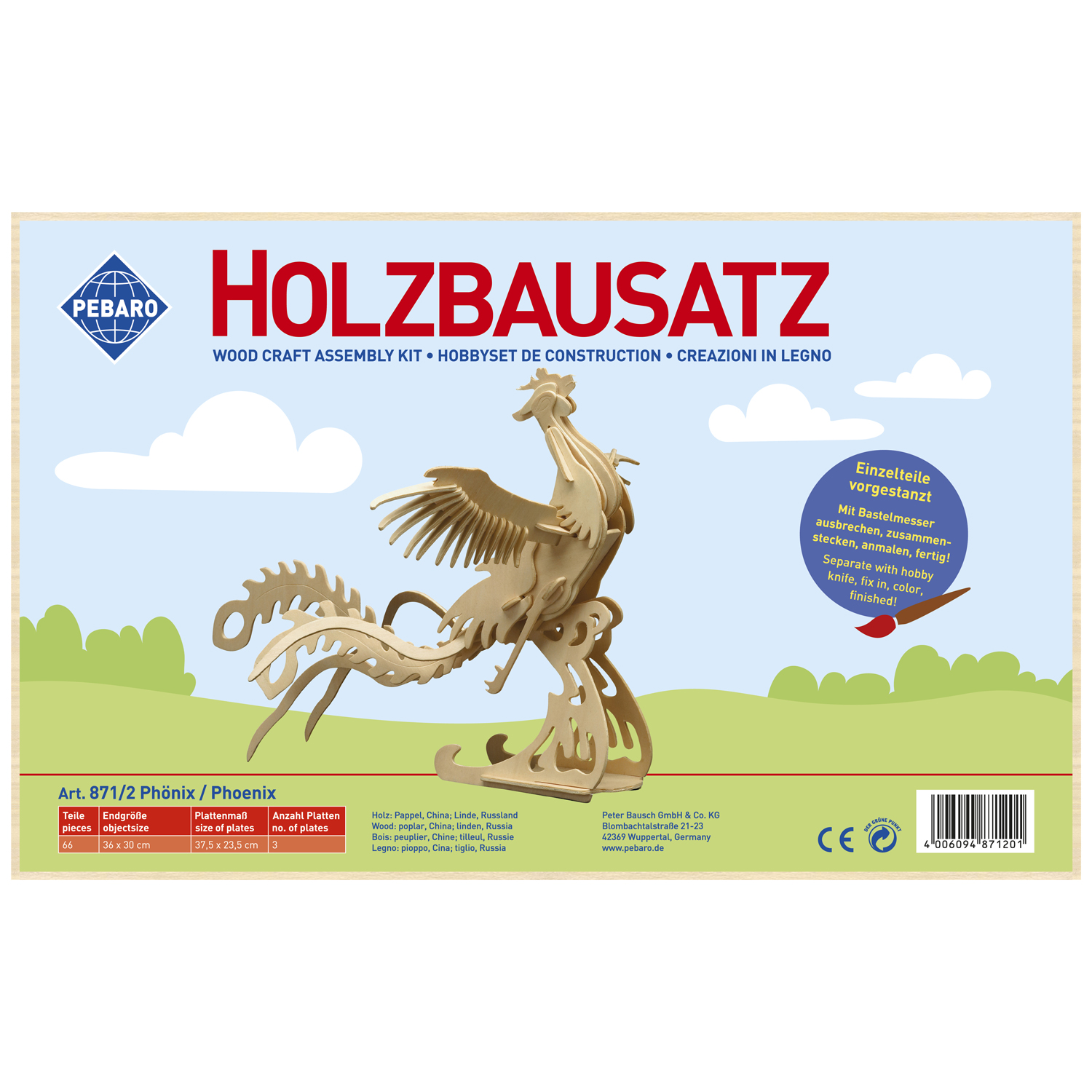 Pebaro Houten Bouwset Phoenix