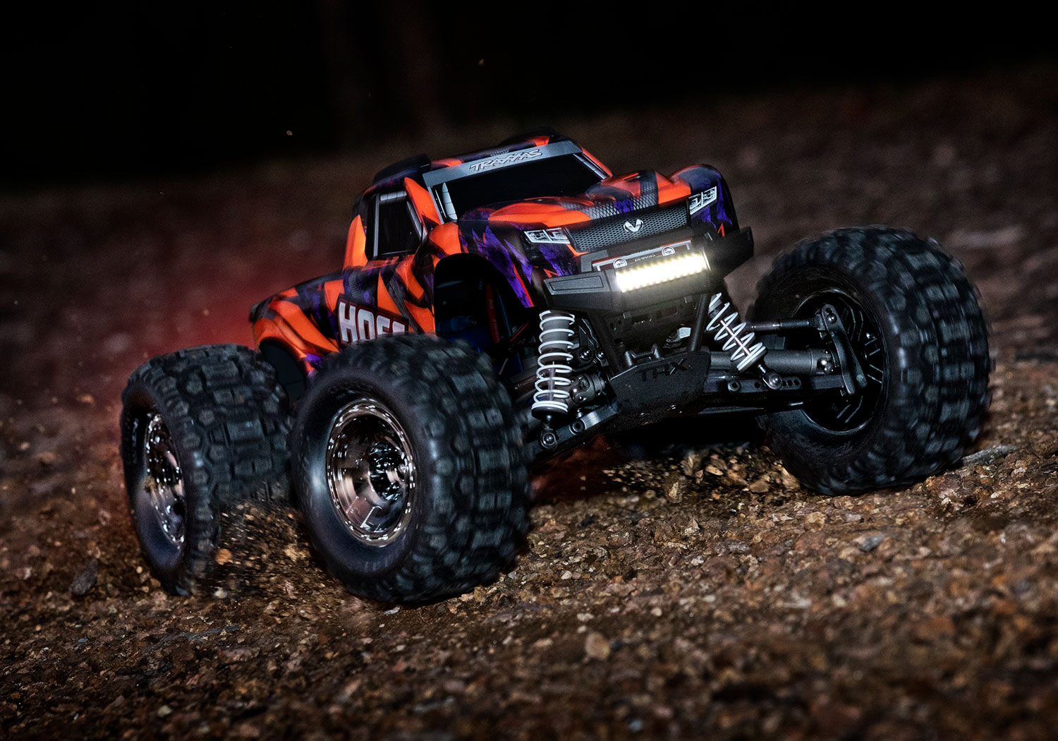 Traxxas Hoss and Stampede 4X4 LED Light Kit Complete (Includes Front and Rear Bumpers with LED Lights 3-Volt Accessory Power Supply and Power Tap Connector (with cable) (Fits #9011 Body)