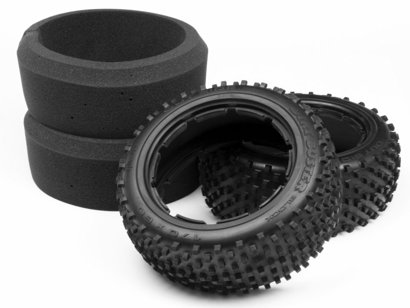 HPI Baja Dirt Buster Block Tire M Compound 170x60mm (2)
