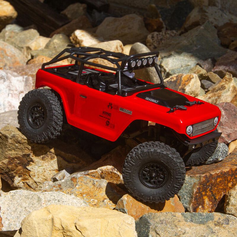 Axial SCX24 Deadbolt 4WD Brushed Rock Crawler RTR 1/24 Red