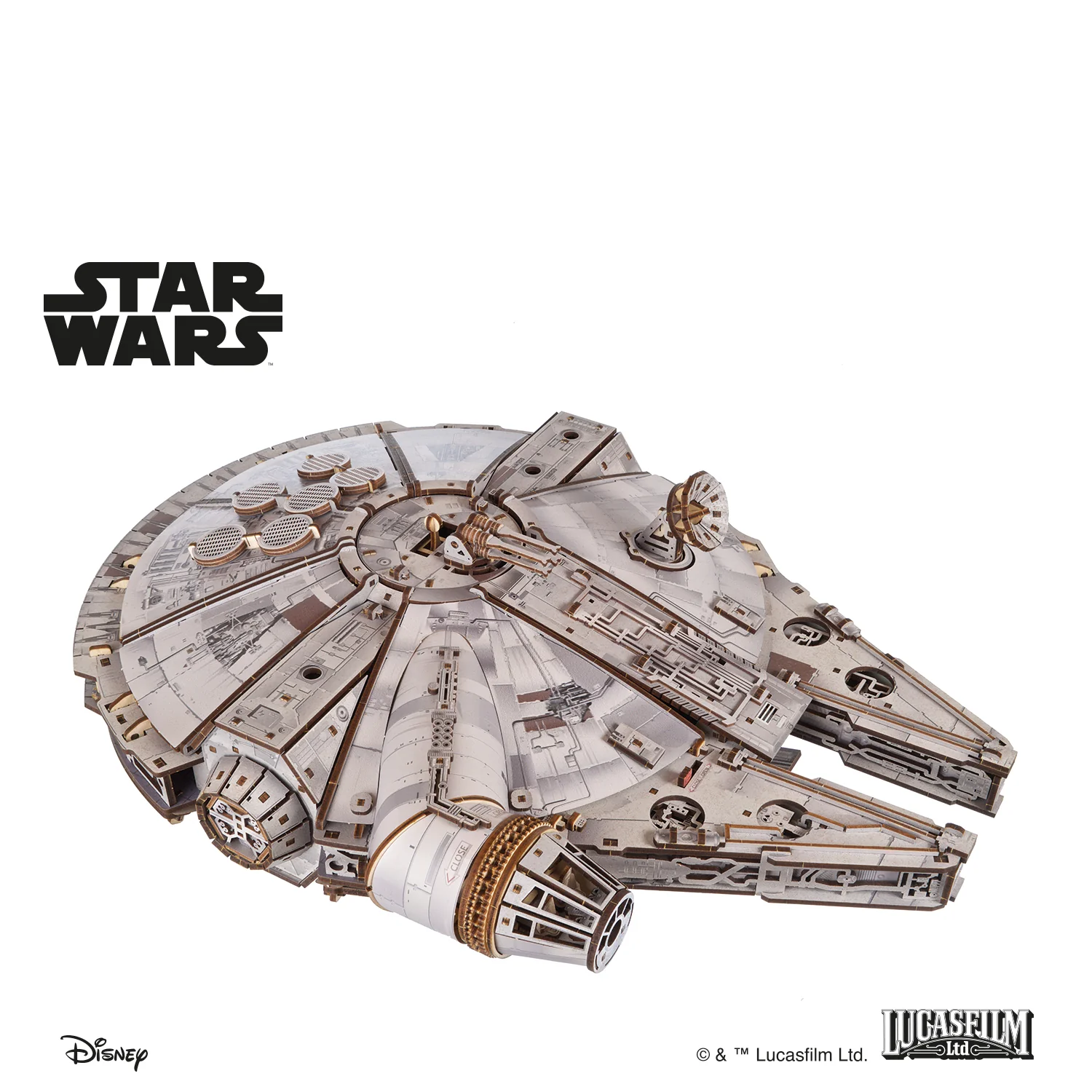 U-Gears Millennium Falcon Star Wars mechanisch houten bouwpakket