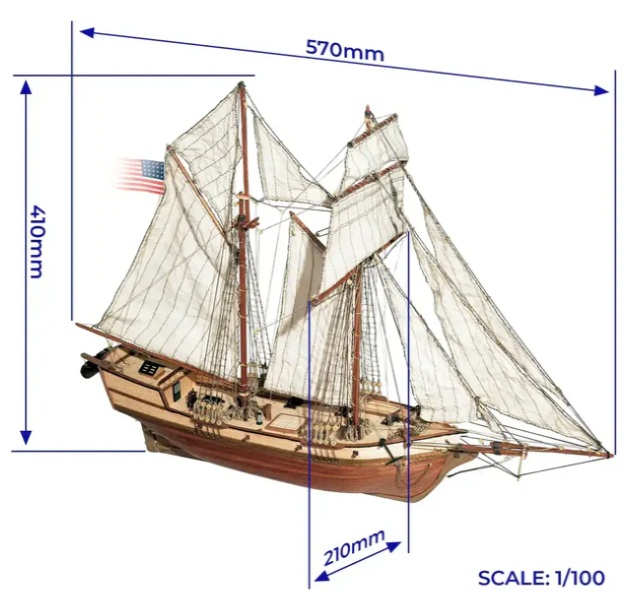 Occre Albatros Houten Scheepsmodel 1/100