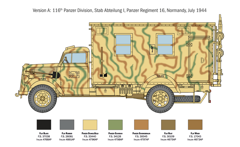 Italeri Opel Blitz Radio Truck 1/35