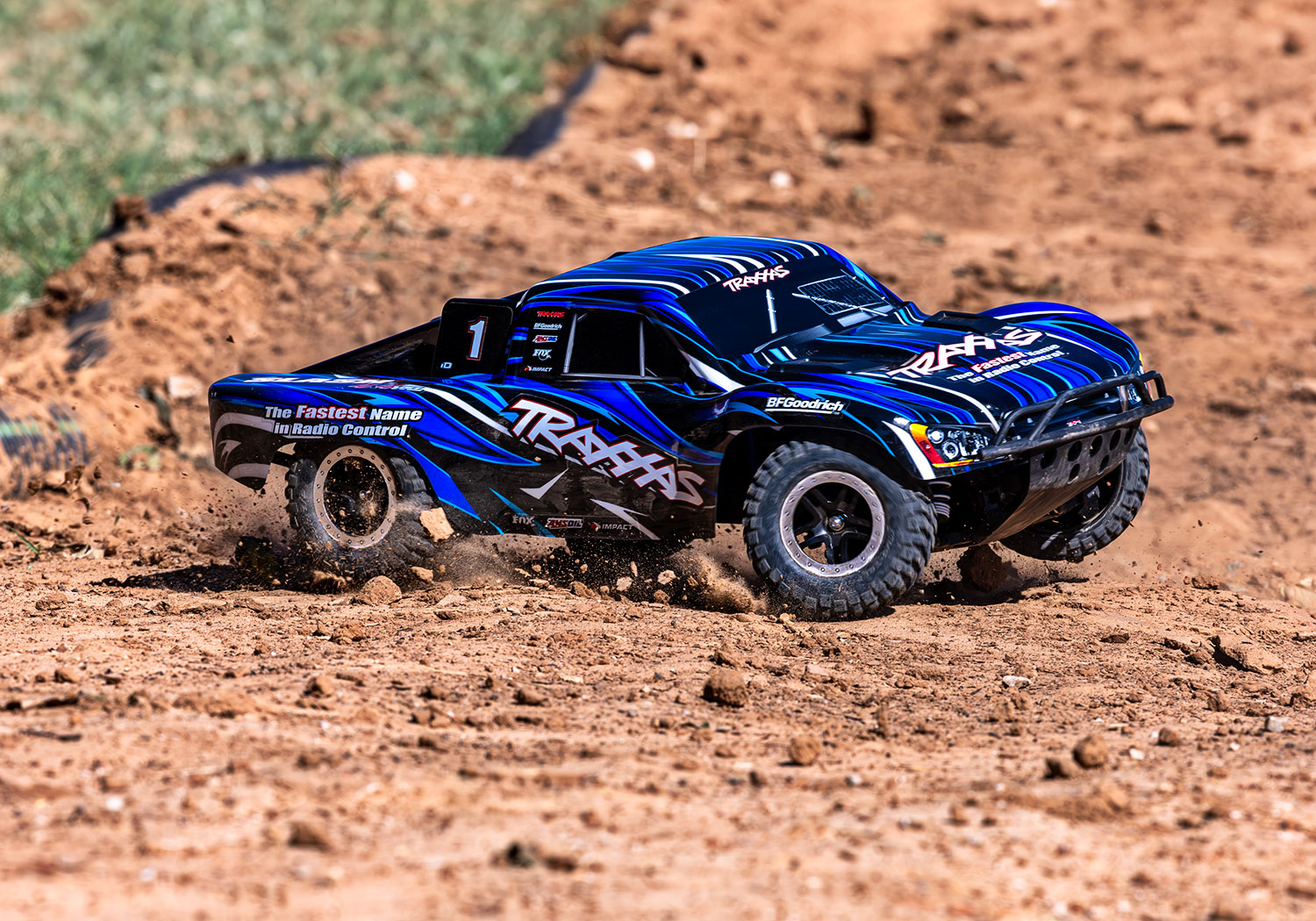 Traxxas Slash 4x4 VXL 2.4GHz TQi TSM RTR Short Course Truck Clipless HD BLUE