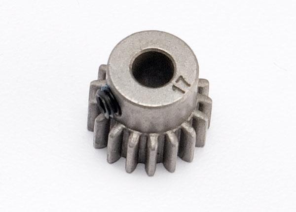 Traxxas Gear, 17T pinion (0.8 metric pitch, compatible with 32-pitch) (fits 5mm shaft)/ set screw