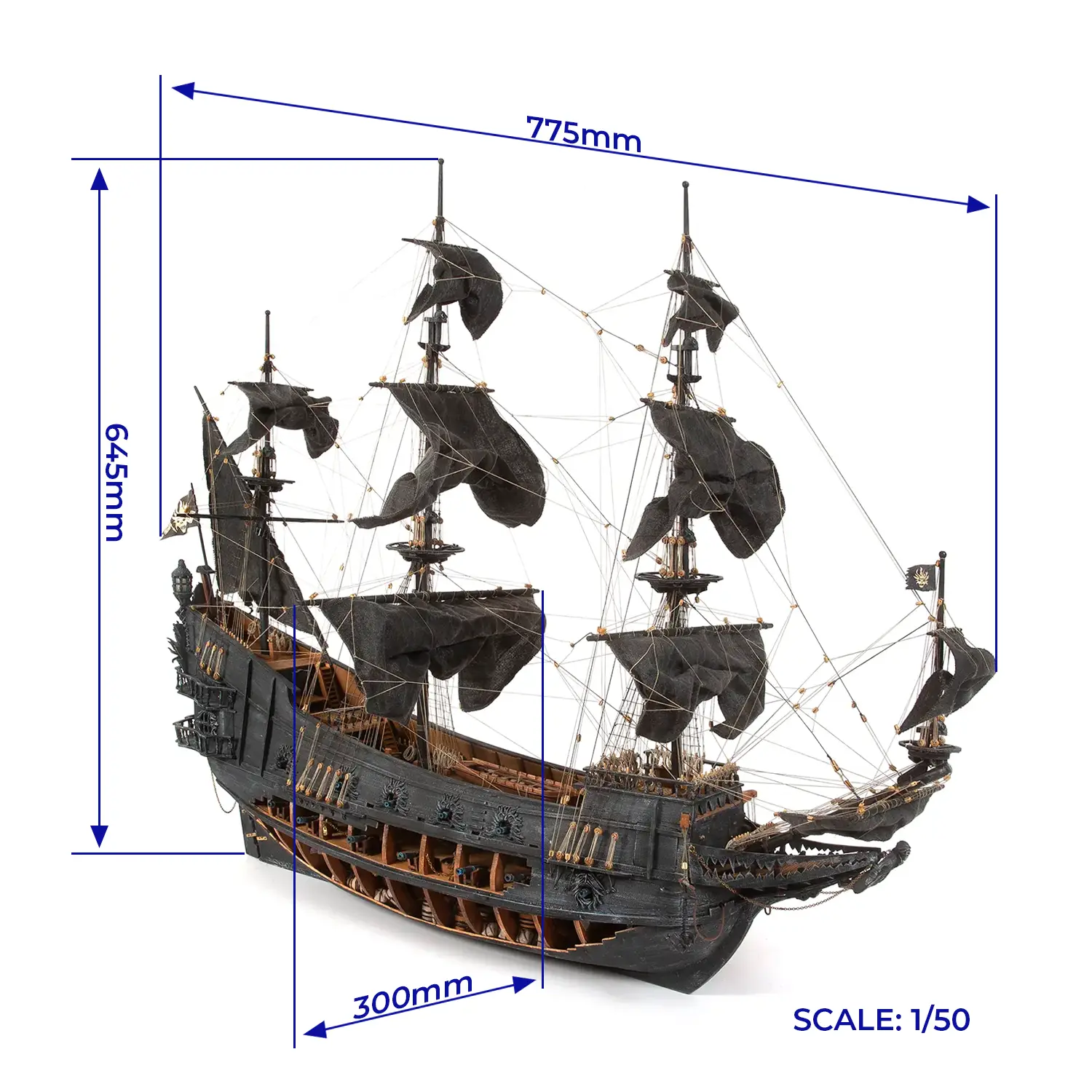 Occre The Flying Dutchman Pirate Ship 1/50