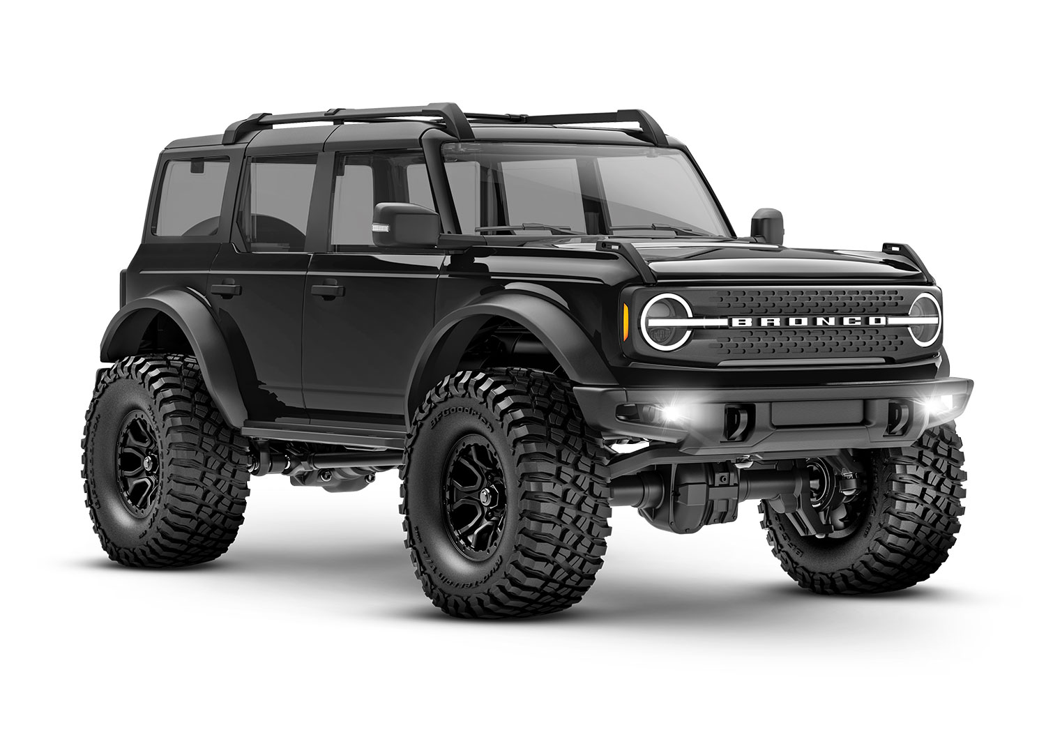 Traxxas TRX-4M Bronco 4WD Electric Scale and Trail Crawler with TQ 1/18 BLACK