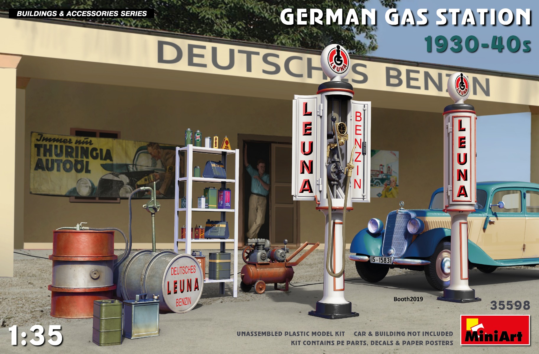 MiniArt German Gas Station 1930-40s 1/35