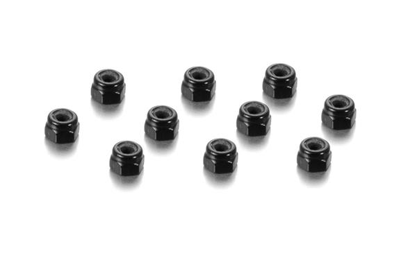 HUDY Alu Nut M3 - BLACK (10)