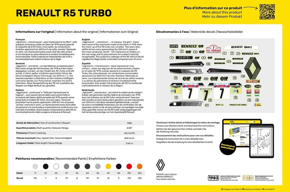 Heller Renault R5 Turbo 1/24