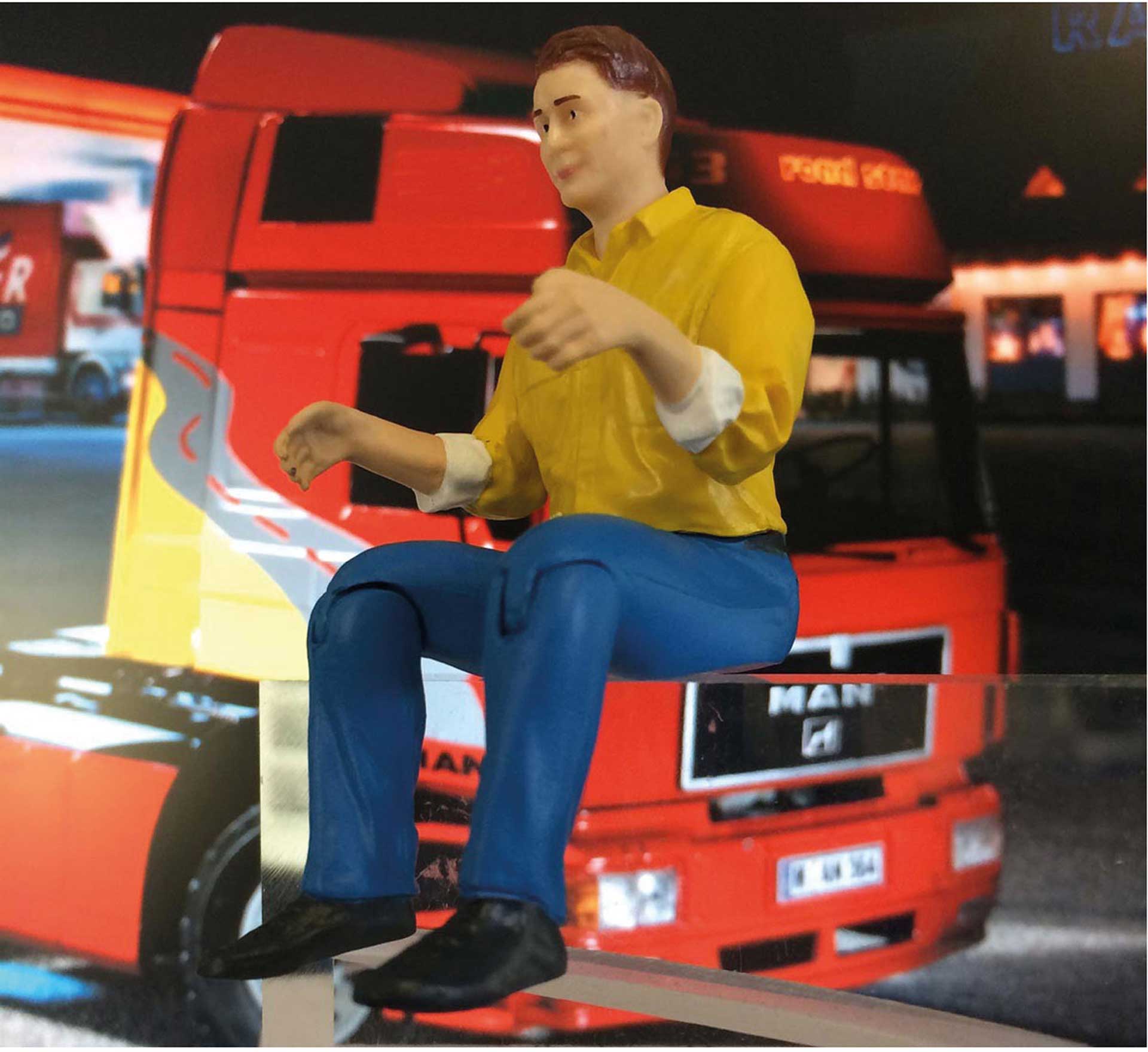 Robbe Truck-Driver Male Figure for 1/14 Trucks