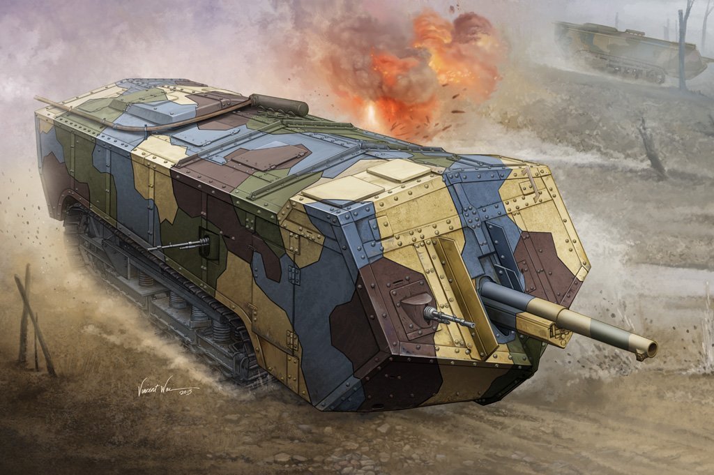 HobbyBoss French Saint-Chamond Heavy Tank-Medium 1/35