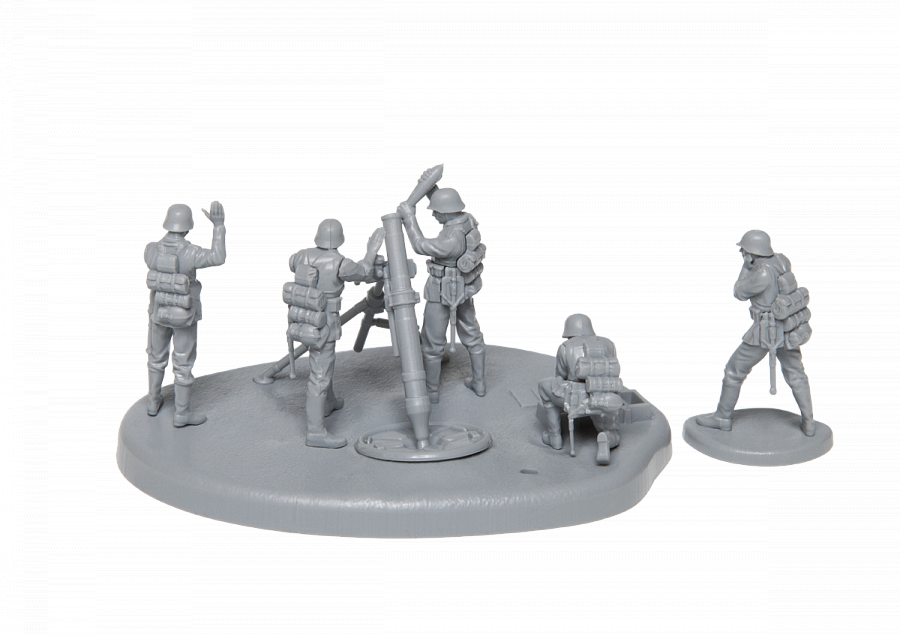 Zvezda German 120mm Mortar with Crew WWII 1/72