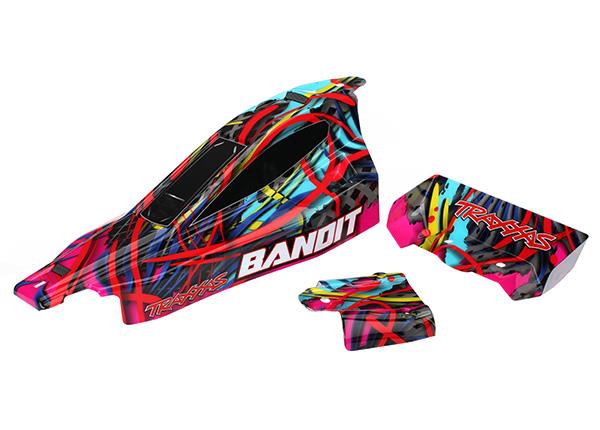 Traxxas Body Bandit Hawaiian graphics (painted decals applied)