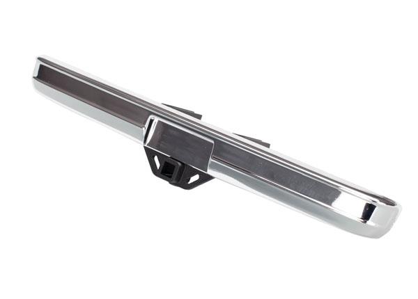 Traxxas Bumper rear (chrome)/ bumper mount/ 3x8 BCS (2)