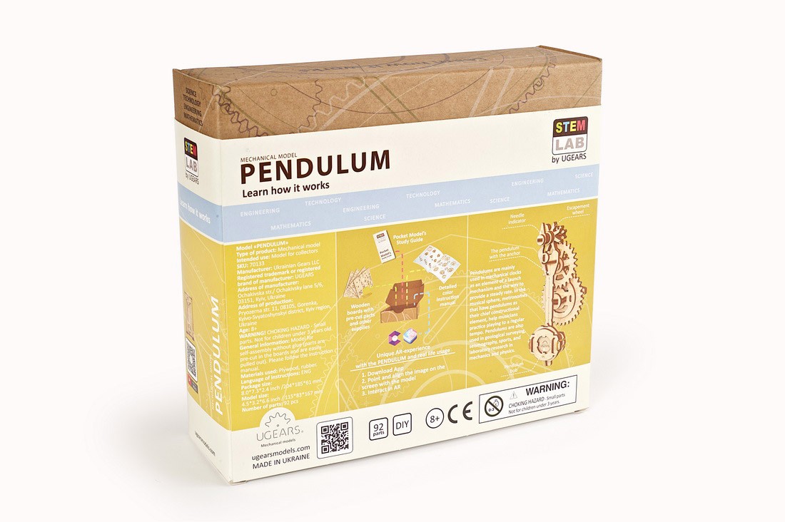 U-Gears Stem Lab Pendulum mechanisch mechanisch houten bouwpakket