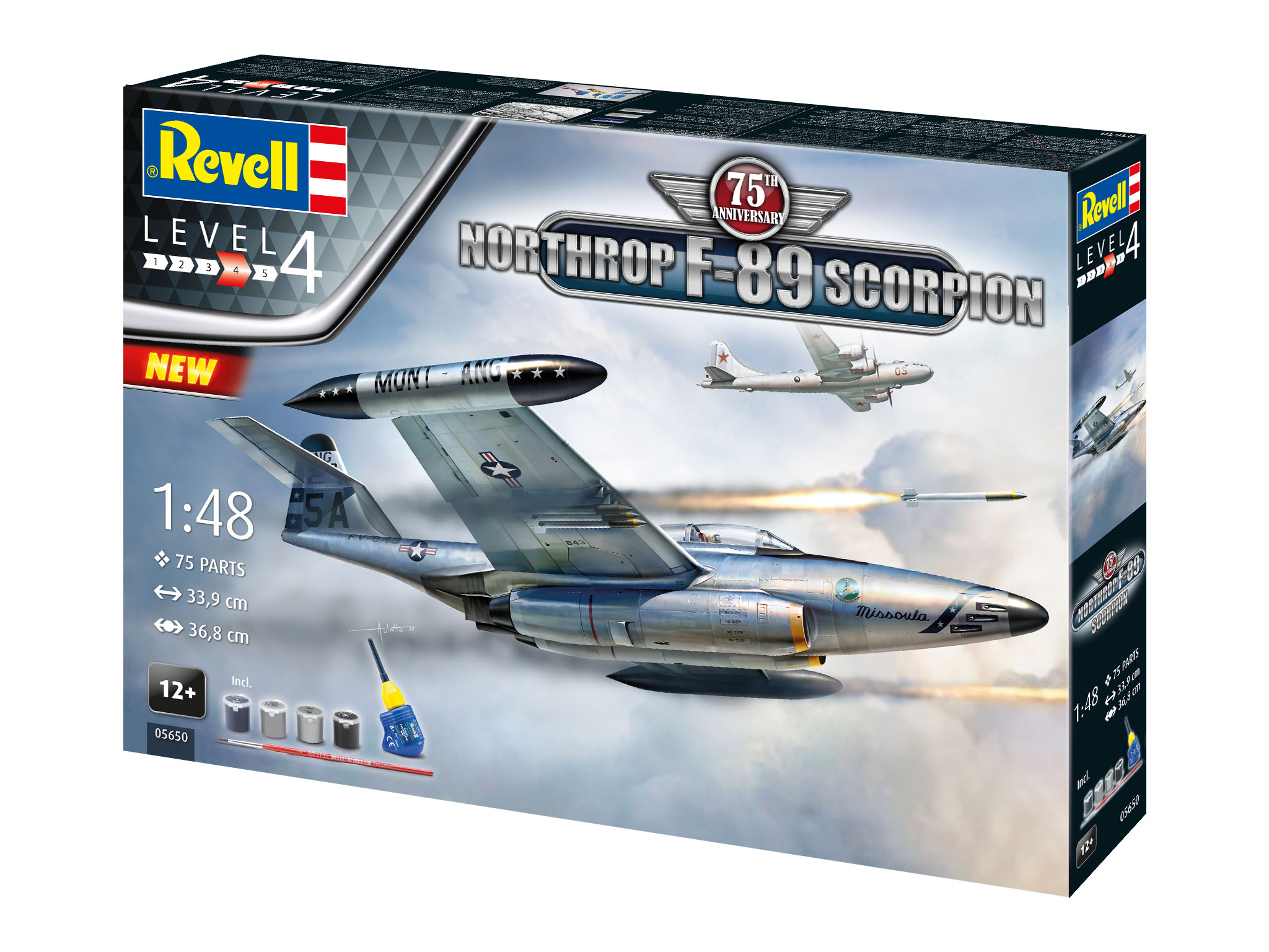 Revell Geschenkset - Northrop F-89 Scorpion 75th Anniversary 1/48