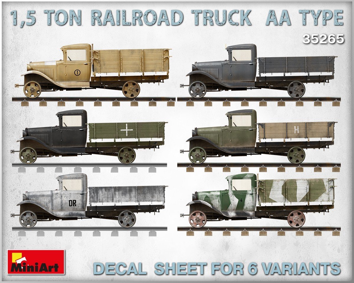 MiniArt 1,5 Ton Railroad Truck AA Type 1/35